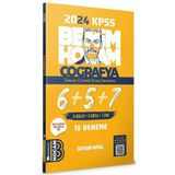 2024 KPSS Coğrafya 18'li Deneme Çözümlü Bayram Meral Benim Hocam Yayınları
