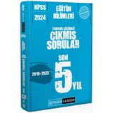 2024 KPSS Eğitim Bilimleri Çıkmış Sorular Son 5 Sınav