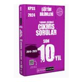 2024 KPSS Eğitim Bilimleri Tamamı Çözümlü Son 10 Yıl Çıkmış Sorular Pegem Yayınları
