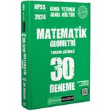 2024 KPSS Genel Kültür Genel Yetenek Matematik-Geometri 30 Deneme