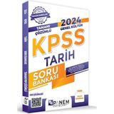 2024 KPSS Genel Kültür Tamamı Çözümlü Tarih Soru Bankası Panem Yayınları