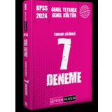 2024 KPSS Genel Yetenek Genel Kültür Tamamı Çözümlü 7 Deneme - Pegem Yayınları