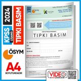 2024 Kpss Lisans Gy-gk Ösym Tıpkı Basım Çıkmış Soru Deneme Kitapç