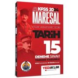 2024 KPSS Mareşal Genel Kültür Tarih Tüm Adaylar için Tamamı Çözümlü 15 Deneme Sınavı Yediiklim Yayınları