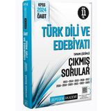 2024 KPSS ÖABT Türk Dili ve Edebiyatı Öğretmenliği Tamamı Çözümlü Çıkmış Sorular Pegem Yayınları