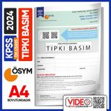 2024 Kpss Ön Lisans Ösym Tıpkı Basım Çıkmış Soru Deneme Kitapçığı