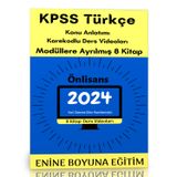 2024 Kpss Önlisans Türkçe Modüler Kitap Seti, Enine Boyuna Eğitim