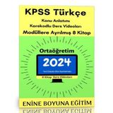 2024 Kpss Türkçe Ortaöğretim Modüler Kitap Seti - Enine Boyuna Eğitim