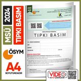 2024 Msü Ösym Tıpkı Basım Çıkmış Soru Deneme Kitapçığı (Video Çözümlü Türkiye Geneli)