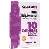2024 ÖABT Fen Bilimleri Öğretmenliği Tamamı Çözümlü 10 Deneme Sınavı Yediiklim Yayınları
