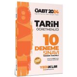2024 ÖABT Tarih Öğretmenliği Tamamı Çözümlü 10 Deneme Sınavı Yediiklim Yayınları