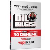 2024 Tyt-Msü-Kpss Dil Bilgisi Tamamı Video Çözümlü 30 Deneme - Yediiklim Yayınları