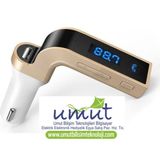 2024 Yeni Model Bluetooth 4.1 Arac Kiti Car G7 Fm Transmitter Cakmaklik Girisli Mp3 Calar Usb Aux
