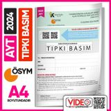 2024 YKS-AYT (SAY-TM) ÖSYM Tıpkı Basım Çıkmış Soru Deneme Kitapçığı (Video Çözümlü Türkiye Geneli)