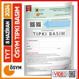 2024 Yks-Tyt (Say-Tm-Soz) Osym Tipki Basim Cikmis Soru Kitapcigi (Video Cozumlu Turkiye Geneli)