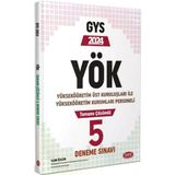 2024 YÖK Üst Kuruluşları ile YÖK Personeli GYS Tamamı Çözümlü 5 Deneme Sınavı - Data Yayınları