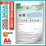 2024/2 Yökdil İngilizce Sağlık Bilimleri Ösym Çıkmış Soru Tıpkı Basım Deneme Kitapçığı Türkiye Genel