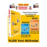 2025-2026 0'Dan 8'E Konu Anlatımlı Soru Bankası Seti(Sayısal-Sözel)+Akıllı Tahta Kalemi