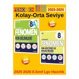2025-2026 Müfredat 8.Sınıf Fenomen (Fa-D) Soru Bankası Seti+Kalem