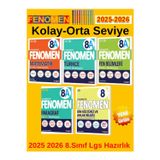 2025-2026 Müfredat 8.Sınıf Fenomen Mata-Fena-Türkçea-Paragrafa-Din Soru Bankası Seti+Kalem
