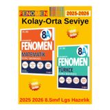 2025-2026 Müfredat 8.Sınıf Fenomen Matematika-Türkçea Soru Bankası Seti+Kalem