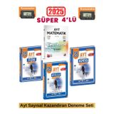 2025 3D Ayt Matematik 10 Deneme+Apotemi Ayt Fizik 25+Kimya 25+Biyoloji 25 Deneme Seti