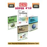 2025 3D Ayt Matematik 10 Deneme+Aydın Ayt Fizik 30+Kimya 40+Biyoloji 30 Deneme+Kronometre