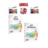 2025 3D Çözüm Ayt Fizik(24)-Biyoloji(24) 48 Adet Koparmalı Deneme Seti+Dokunmatik Kalem