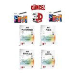 2025 3D Çözüm Ayt Matematik-Fizik-Kimya-Biyoloji 82 Adet Koparmalı Deneme Seti+Kalem