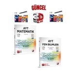 2025 3D Çözüm Ayt Matematik(10)-Fen(10) 20 Adet Deneme Seti+Dokunmatik Kalem
