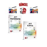 2025 3D Çözüm Ayt Matematik(10)-Kimya(24) 34 Adet Deneme Seti+Dokunmatik Kalem