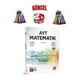 2025 3D Çözüm Yayınları Ayt Matematik 10 Adet Deneme Koparmalı+Cambridge Kalemlik