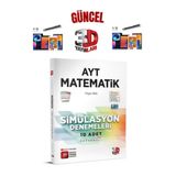 2025 3D Çözüm Yayınları Ayt Matematik 10 Adet Deneme Koparmalı+Dokunmatik Kalem