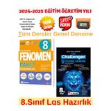 2025 8.Sınıf Lgs 10 Genel Deneme+KafaDengi Challenger Tüm Dersler Genel 5 Deneme+Kronometre