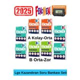 2025 8.Sınıf Mat(AB)-Fen(AB)-Türkçe(AB)-Paragraf(AB)-Soru Bankası Seti+Kronometre