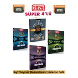 2025 Bıyıklı TYT-AYT Matematik 10 Deneme+Paraf IQ Ayt Fizik 25+Kimya25+Biyoloji25 Deneme