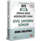 2025 GYS Orman Genel Müdürlüğü Sivil Savunma Uzmanı Konu Anlatımlı Görevde Yükselme Data Yayınları