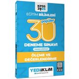 2025 KPSS Eğitim Bilimleri 30 Popüler Ölçme ve Değerlendirme Tamamı Çözümlü Deneme Sınavı