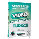 2025 KPSS Genel Yetenek Atölye Serisi Türkçe Video Ders Notları Yediiklim Yayınları