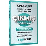 2025 KPSS Genel Yetenek Genel Kültür Konularına Göre Düzenlenmiş Tamamı Çözümlü Çıkmış Sorular Yediiklim Yayınları