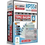 2025 KPSS Genel Yetenek Genel Kültür Son 6 Yıl Tıpkı Basım Türkiye Geneli 6'lı Deneme Dijital Çözümlü