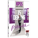 2025 KPSS Genel Yetenek Tamamı Çözümlü Matematik 15 Deneme / Yargı Yayınevi /