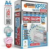 2025 Kpss Lisans Ösym Çıkmış Soru Tıpkı Basım 12Li Deneme Paketi Video Çözümlü Türkiye Geneli