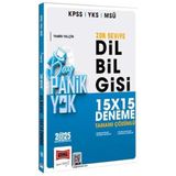 2025 KPSS YKS MSÜ Tamamı Çözümlü Panik Yok Zor Seviye Dil Bilgisi 15x15 Deneme /