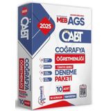 2025 MEB-AGS ÖABT Yeni Sistem Coğrafya Öğretmenliği 10lu Paket Deneme Çözümlü Türkiye Geneli
