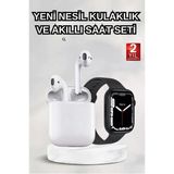 2025 Model Akıllı Saat 2.Nesil Tws Bluetooth Kulaklık Anc Özelliği Amoled Ekran