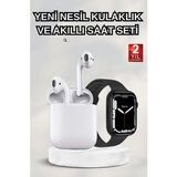 2025 Model Akıllı Saat ve 2.Nesil TWS Bluetooth Kulaklık ANC Özelliği Amoled Ekran