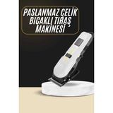 2025 Model Şarjlı Dijital Saç Sakal Tıraş Makinesi Islak Kuru Kullanıma Uygun - 1