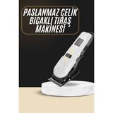 2025 Model Şarjlı Dijital Saç Sakal Tıraş Makinesi Islak Kuru Kullanıma Uygun - TK002M-6W2980 - Renkli