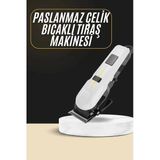 2025 Model Şarjlı Dijital Saç Sakal Tıraş Makinesi Islak Kuru Kullanıma